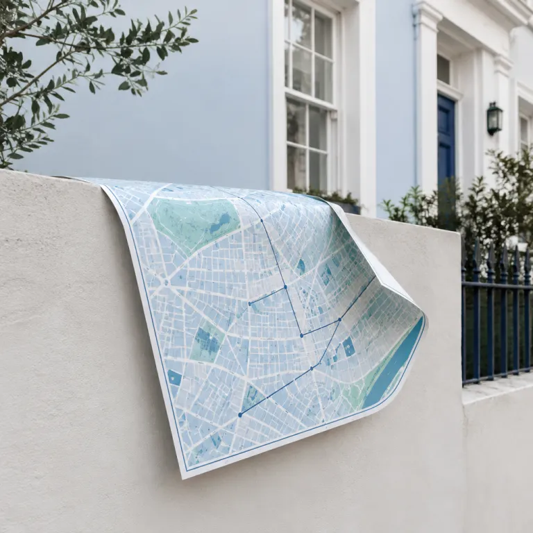 An elegant map of London Notting Hill for choosing refined hidden‑gem stays